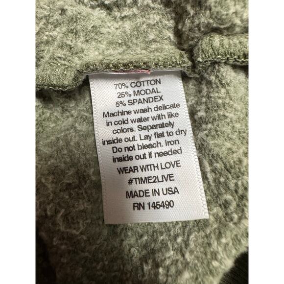 Electric & Rose Camo Zip Hoodie Women’s Small Soft Terry Loungewear Boho - Picture 8 of 8